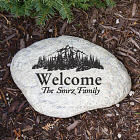 Engraved Woodland Garden Stone L582414
